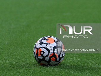 A general view of a Premier League match ball   during the Premier League match between Newcastle United and Leeds United at St. James's Par...