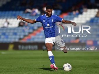  Stock action picture of Oldham Athletic's Kyle Jameson during the Sky Bet League 2 match between Oldham Athletic and Hartlepool United at B...