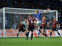  Oldham Athletic's Carl Piergianni shoots for goal during the Sky Bet League 2 match between Oldham Athletic and Hartlepool United at Bounda...
