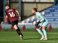  Stock action picture of Ben Killip of Hartlepool United and Neill Byrne of Hartlepool United during the Sky Bet League 2 match between Oldh...