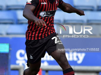  Stock action picture of Zaine Francis-Angol of Hartlepool United during the Sky Bet League 2 match between Oldham Athletic and Hartlepool U...