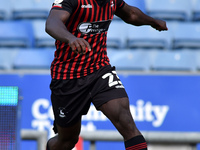  Stock action picture of Zaine Francis-Angol of Hartlepool United during the Sky Bet League 2 match between Oldham Athletic and Hartlepool U...