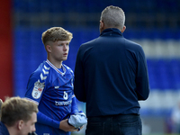  Oldham Athletic's Harry Vaughan and Keith Curle (Manager) of Oldham Athletic during the Sky Bet League 2 match between Oldham Athletic and...