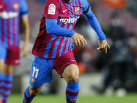 11 Yusuf Demir of FC Barcelona during the La Liga Santader match between FC Barcelona and Granada CF at Camp Nou Stadium on September 20, 20...