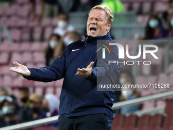 Ronald Koeman during the match between FC Barcelona and Granada CF, corresponding to the week 5 of the group A of the Liga Santander, played...