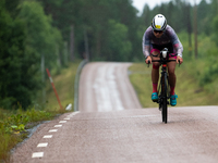 The bike course, on the Swedish forrest around Åre, Sweden, at Swedeman 2021. (