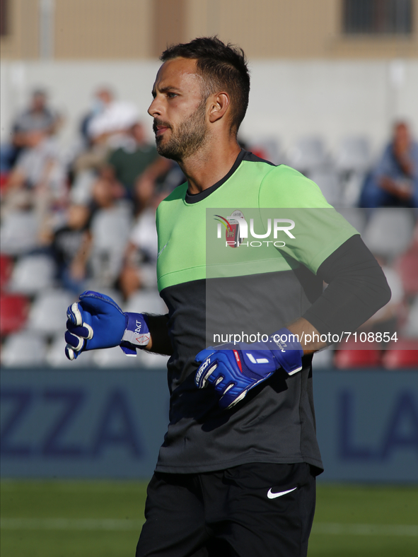 Nicola Leali during Serie B match between Alessandria v Ascoli in Alessandria, on September 21, 2021  