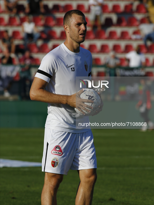 Enrico Guarna during Serie B match between Alessandria v Ascoli in Alessandria, on September 21, 2021  