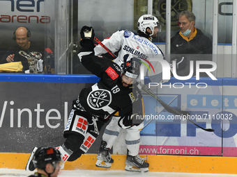 TROY JOSEPHS Lugano Hockey  HC Lugano Vs. EV Zug National League season 2021/2022 on 21 September 2021 in Corner Arena in Lugano, Swizzerlan...