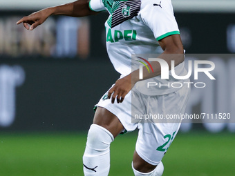 Hamed Traore (U.S. Sassuolo) in action during the Italian football Serie A match Atalanta BC vs US Sassuolo on September 21, 2021 at the Gew...
