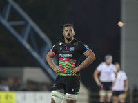 Jacopo Bianchi (Zebre)  during the United Rugby Championship match Zebre Rugby Club vs Emirates Lions on September 24, 2021 at the Serg...