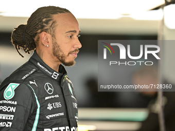 HAMILTON Lewis (gbr), Mercedes AMG F1 GP W12 E Performance, portrait during the Formula 1 VTB Russian Grand Prix 2021, 15th round of the 202...