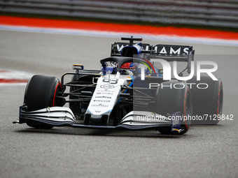 63 RUSSELL George (gbr), Williams Racing F1 FW43B, action during the Formula 1 VTB Russian Grand Prix 2021, 15th round of the 2021 FIA Formu...