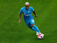 Malcom of Zenit in action during the Russian Premier League match between FC Zenit Saint Petersburg and PFC Krylia Sovetov Samara on Septemb...