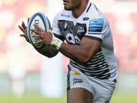 Manu Tuilagui of Sale Sharks in action during the Gallagher Premiership match between London Irish and Sale Sharks at the Brentford Communit...