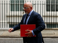 British Secretary of State for Education Nadhim Zahawi, Conservative Party MP for Stratford-on-Avon, on Downing Street in London, England, o...