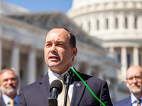 Congressman Bob Good (R-VA) speaks at a press conference denouncing Critical Race Theory and introducing his Defending Students' Civil Right...