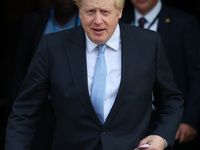 Boris Johnson MP, Prime Minister of the United Kingdom, First Lord of the Treasury, on day two of the Conservative Party Conference at Manch...