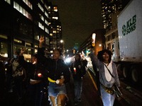 Demonstrators gathered at Barclay's Center and marched across the Brooklyn Bridge to on October 6, 2021 to honor the life of Fanta Bility, a...