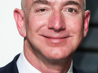 FILE - Jeff Bezos Announces $100 Million Gift To Nonprofit Feeding America. BEVERLY HILLS, LOS ANGELES, CALIFORNIA, USA - MARCH 04: Founder,...