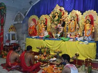  An idol of Goddess Durga on the occasion of 