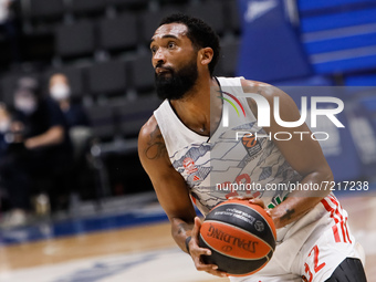 Darrun Hilliard of Bayern in action during the EuroLeague Basketball match between Zenit St. Petersburg and FC Bayern Munich on October 14,...