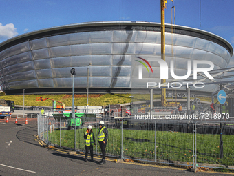 A general view of the SSE Hydro located on the Scottish Event Campus on October 15, 2021 in Glasgow, Scotland. The Scottish Event Campus wil...