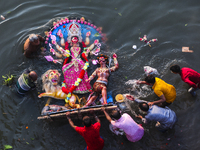 The five-day Durga Puja, the biggest religious festival of the Bengali-speaking followers of Hindu faith, ended with immersion of Devi Durga...
