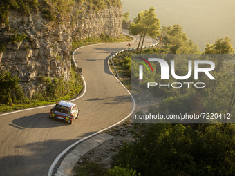 23 Huttunen Jari (fin), Lukka Mikko (fin), Hyundai Motorsport N, Hyundai NG i20, action during the RACC Rally Catalunya de Espana, 11th roun...