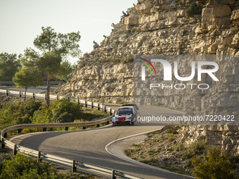 01 Ogier Sebastien (fra), Ingrassia Julien (fra), Toyota Gazoo Racing WRT, Toyota Yaris WRC, action during the RACC Rally Catalunya de Espan...