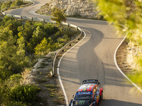 02 Solberg Oliver (swe), Johnston Aaron (irl), Hyundai 2C Competition, Hyundai i20 Coupe WRC, action during the RACC Rally Catalunya de Espa...