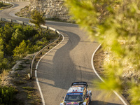 16 Fourmaux Adrien (fra), Coria Alexandre (fra), M-Sport Ford World Rally Team, Ford Fiesta WRC, action during the RACC Rally Catalunya de E...