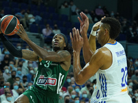 Kendrick Perry of Panathinaikos OPAP  during the Turkish Airlines EuroLeague Regular Season Round 4 match between Real Madrid and Panathinai...