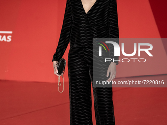 Elena Lietti attends the red carpet of the movie 