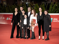 (L-R) Elena Lietti, Andrea Fuorto, a guest, Carlotta De Leonardis, director Giuseppe Bonito, Sofia Fiore, Vanessa Scalera and Donatella Di P...