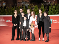 (L-R) Elena Lietti, Andrea Fuorto, a guest, Carlotta De Leonardis, director Giuseppe Bonito, Sofia Fiore, Vanessa Scalera and Donatella Di P...