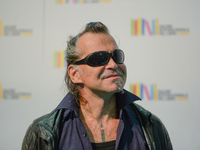 Piero Pelù lead singer of Litfiba during the  Turin International Book Fair on October 15, 2021 in Turin, Italy. The Turin International Boo...