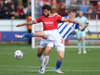 Matty Daly of Hartlepool United in action during the Sky Bet League 2 match between Salford City and Hartlepool United at Moor Lane, Salford...