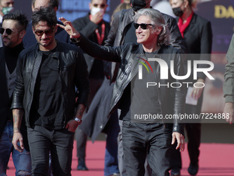  Luciano Ligabue And Fabrizio Moro attend the red carpet of the 