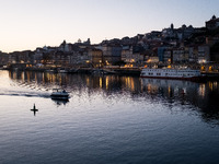 A general view of Douro river in Porto, Portugal on October 16, 2021. (