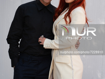 Bella Thorne and Benjamin Mascolo attend the photocall of the movie 