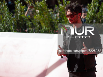Fabrizio Moro attends the red carpet of the 