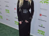 Actress Harlow Jane Arquette arrives at the Environmental Media Association (EMA) Awards Gala 2021 held at GEARBOX LA on October 16, 2021 in...