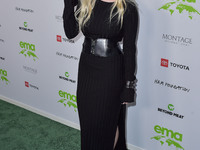 Actress Harlow Jane Arquette arrives at the Environmental Media Association (EMA) Awards Gala 2021 held at GEARBOX LA on October 16, 2021 in...