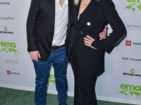 K. Asher Levin and Debbie Levin arrive at the Environmental Media Association (EMA) Awards Gala 2021 held at GEARBOX LA on October 16, 2021...