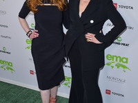 Simone Friedman and Debbie Levin arrive at the Environmental Media Association (EMA) Awards Gala 2021 held at GEARBOX LA on October 16, 2021...