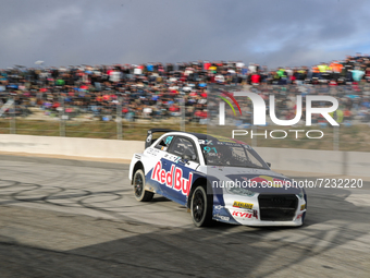 Enzo IDE (BEL) in Audi S1 of KYB EKS JC in action during the Semi-Final of World RX of Portugal 2021, at Montalegre International Circuit, o...