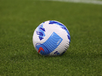 The ball before the match between Juventus FC and AS Roma on October 17, 2021 at Allianz Stadium in Turin, Italy. Juventus won 1-0 over Roma...