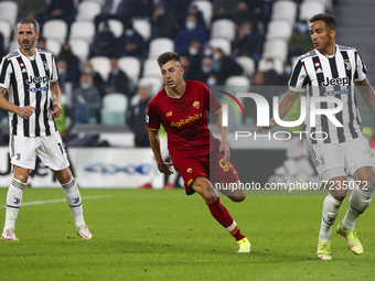Stephan El Shaarawy of AS Roma during the match between Juventus FC and AS Roma on October 17, 2021 at Allianz Stadium in Turin, Italy. Juve...