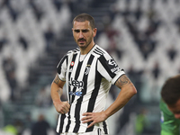 Leonardo Bonucci of Juventus FC during the match between Juventus FC and AS Roma on October 17, 2021 at Allianz Stadium in Turin, Italy. Juv...